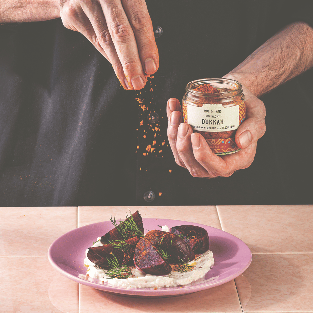 Dukkah mit Rote Beete