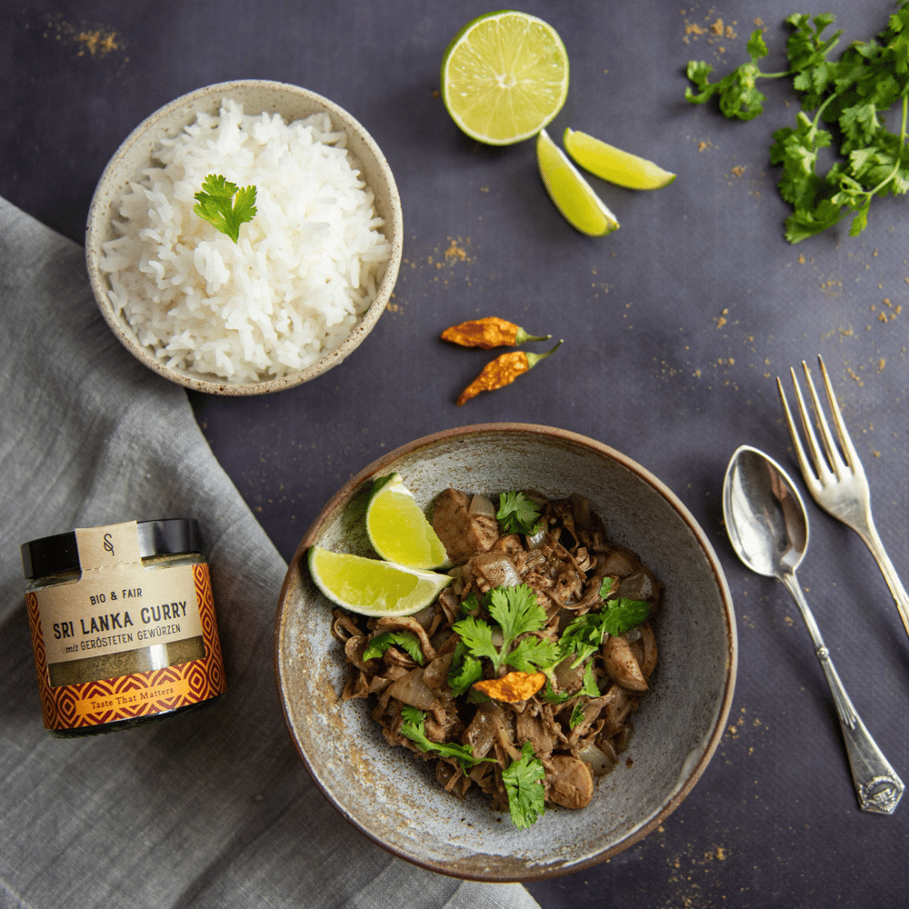 Jackfruit Curry mit Sri Lanka Curry