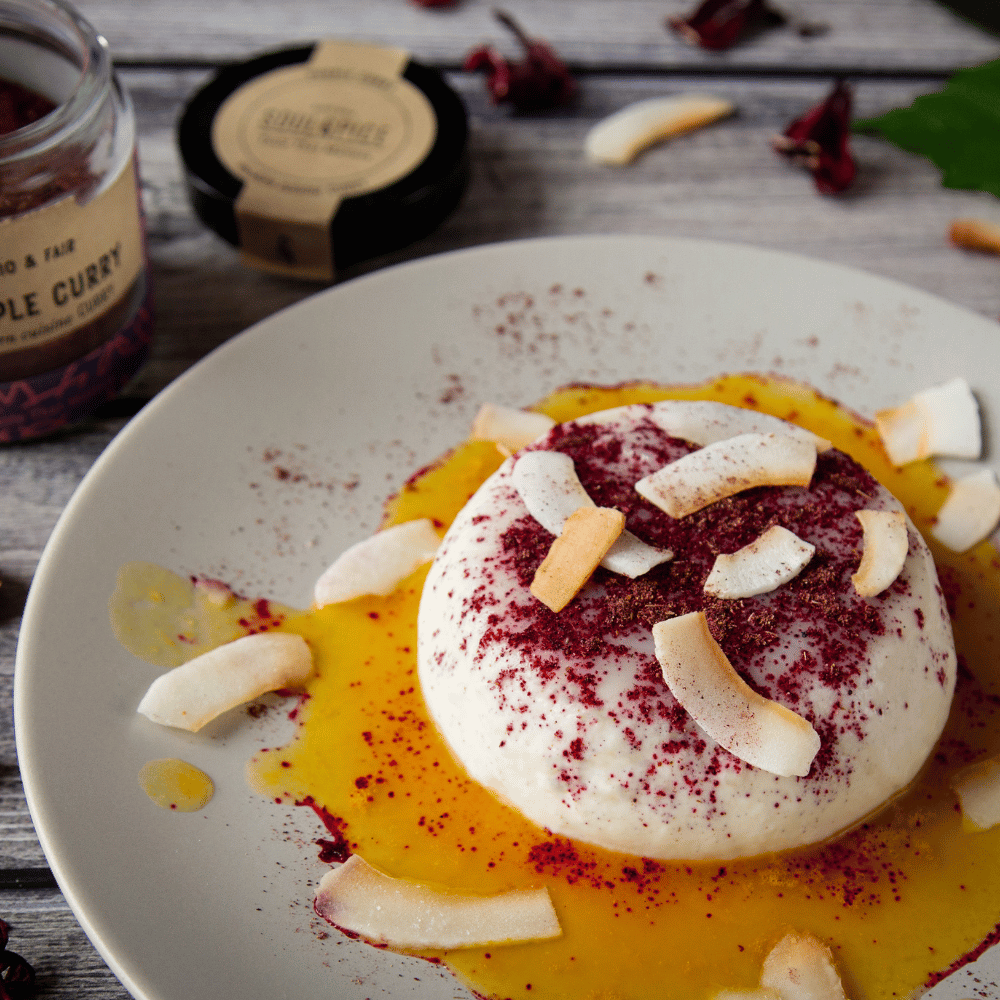 Purple Curry Panna Cotta