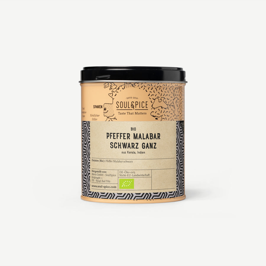 Schwarzer Malabar Pfeffer (ganz)