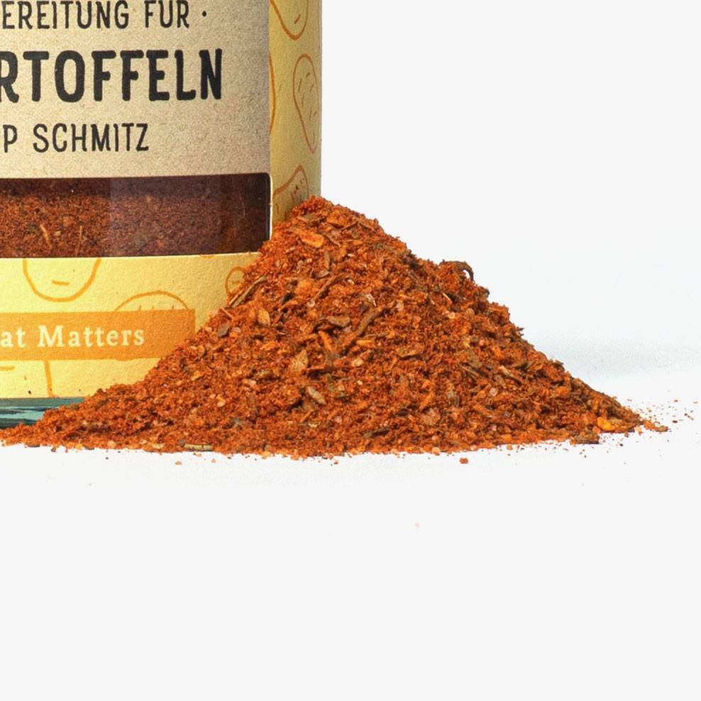 Bratkartoffel Gewürz Nahaufnahme