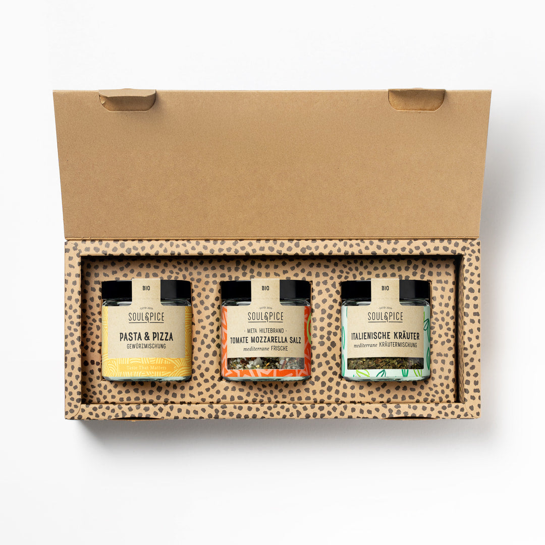 Italienische Gewürze Geschenkbox