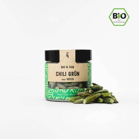 chili gruen ganz bio gewuerz 450x450 - Grüne Birdseye Chili Bio