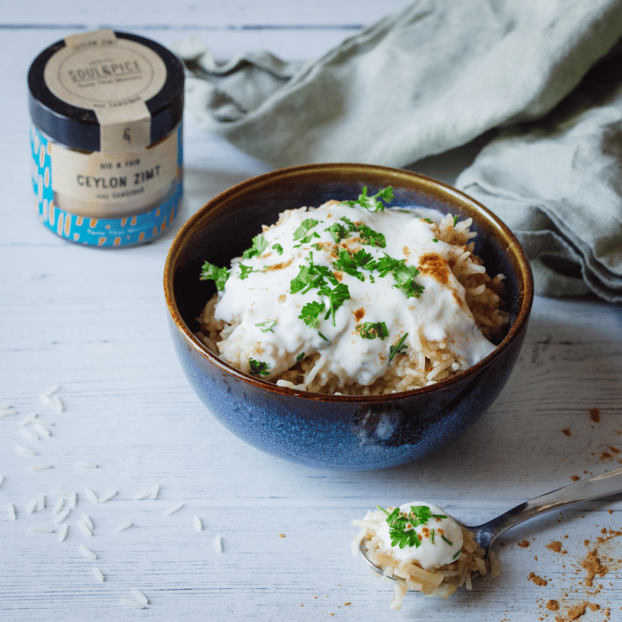 Reis mit Ceylon Zimt