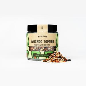 Avocado Topping mit Gewürzhaufen