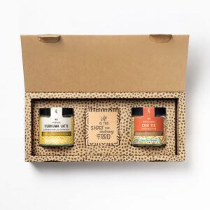 Wellbeing Essentials Geschenbox Wellbeing Essentials mit Chai Gewürz und Kurkuma Latte Gewürz